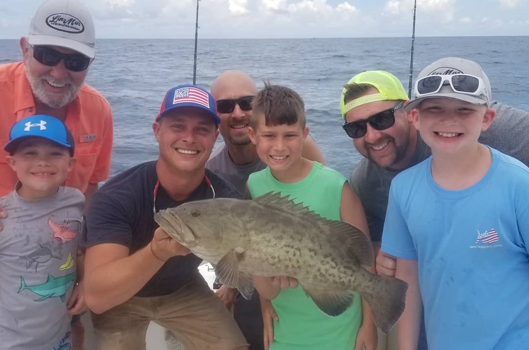 Big fish caught on offshore fishing charter in St. Petersburg, FL.